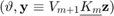 $(\vartheta, \mathbf{y}\equiv V_{m+1}\underline{K_m} \mathbf{z})$